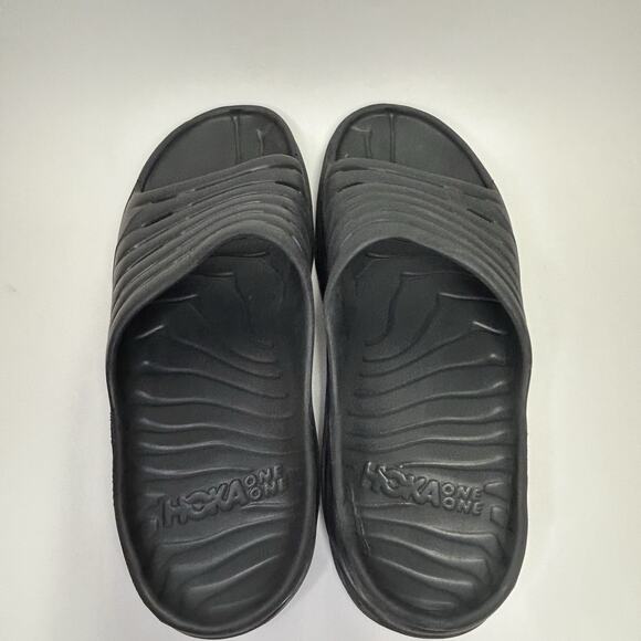 Hoka One One Ora Recovery Slide 2 Sandals Mens Size 12 Black Slip On Comfort main image 10